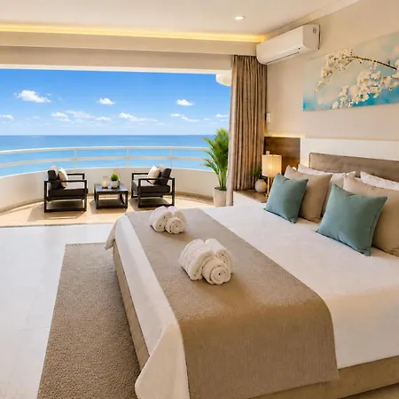 Luxury Ocean View I Sunset Terrace I Pool I 200m To Dos Tres Castelos Daire *