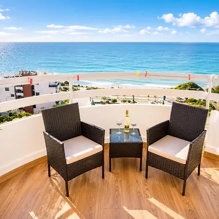 Luxury Ocean View I Sunset Terrace I Pool I 200m To Dos Tres Castelos Daire