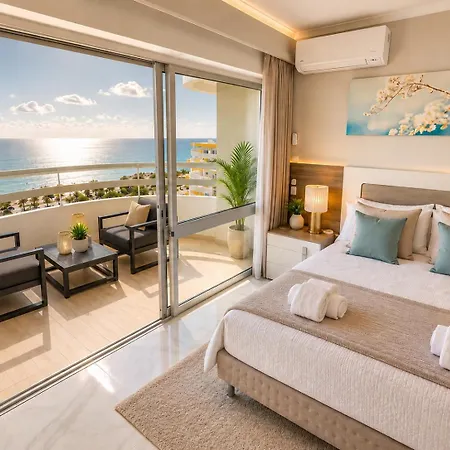 شقة Luxury Ocean View I Sunset Terrace I Pool I 200m To Dos Tres Castelos *